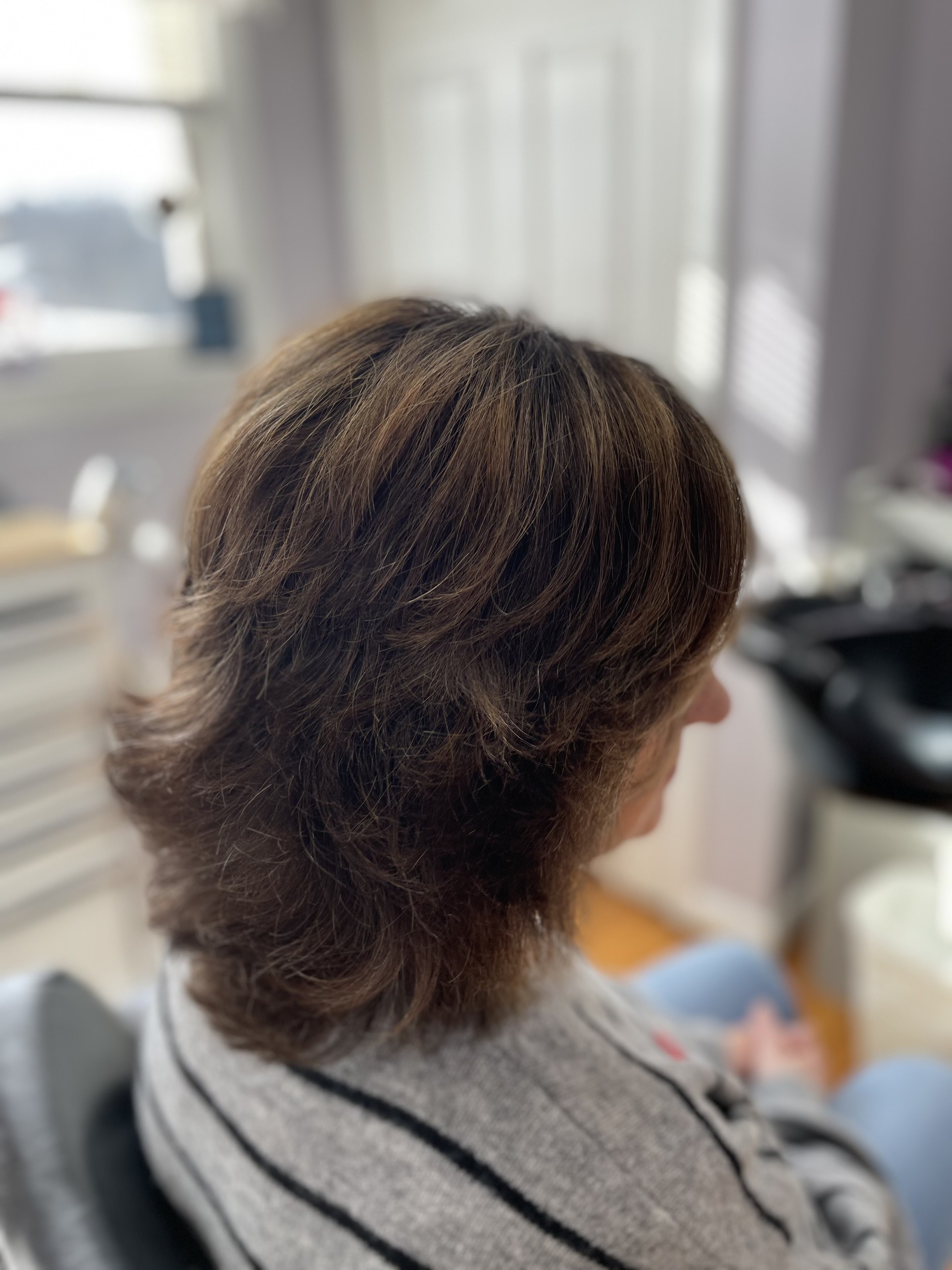 Layered shag cut