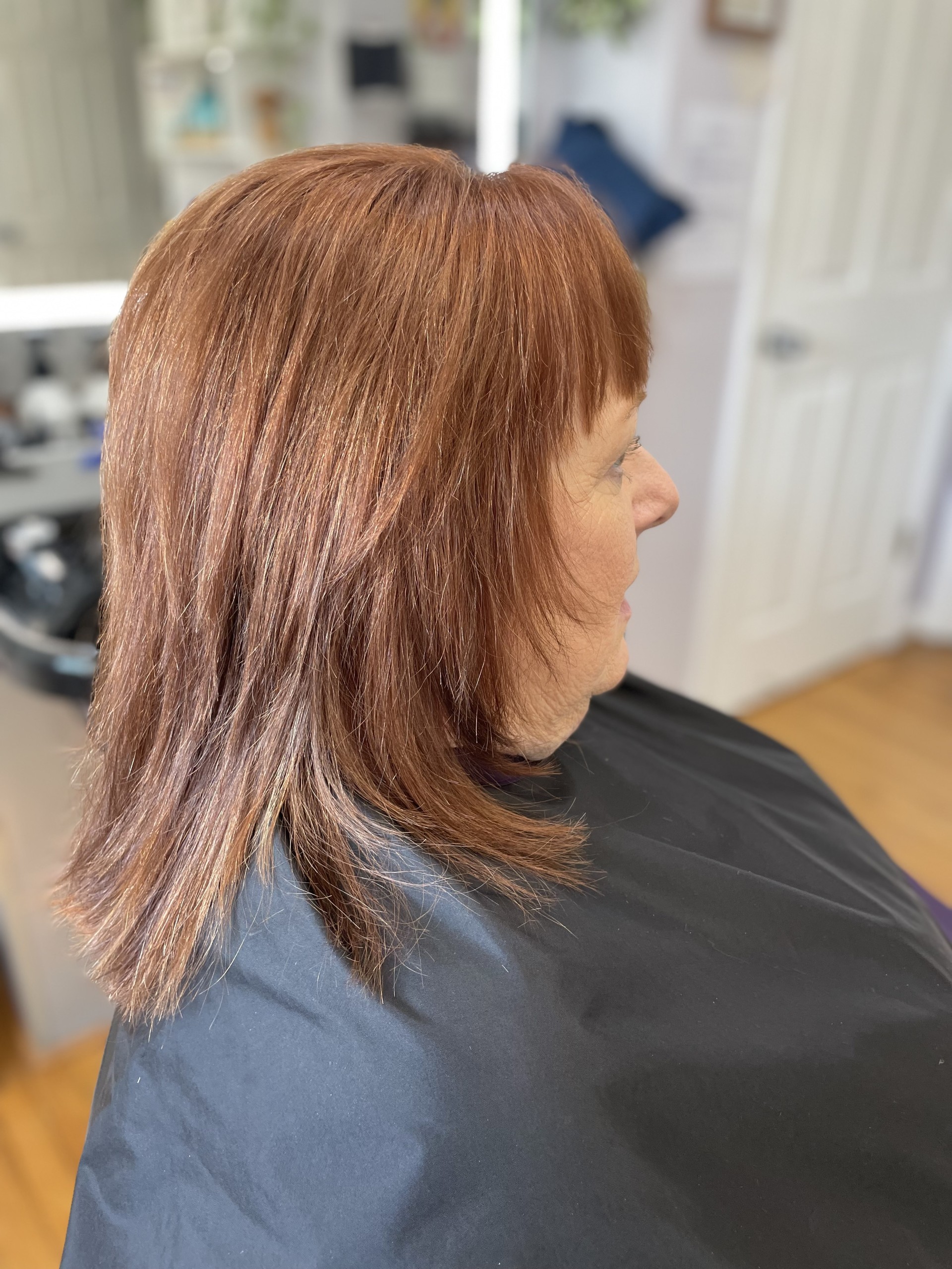 Before and after hair transformations